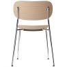 sans accoudoirs - natural oak / chrome frame - Co chair - Audo Copenhagen