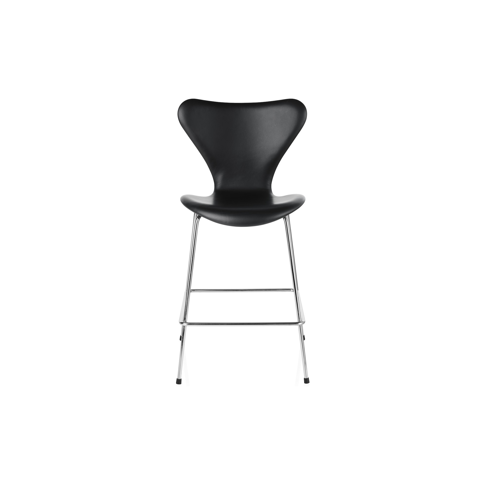 Essential black leather - Series 7 bar/counter stool