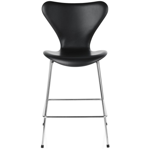 cuir noir Essential - tabouret de bar Série 7