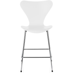 Frêne teinté blanc - tabouret de bar Série 7