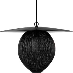 Ø27cm (L) - soft black semi matt - Satellite pendant - Gubi