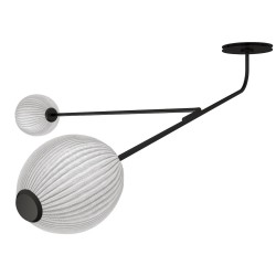 cream white semi matt - Satellite wall / ceiling lamp - Gubi