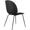 Black shell - front upholstery Light Boucle 001 - black legs – Beetle chair - Gubi