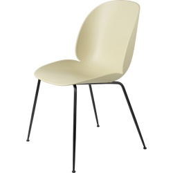 pastel green shell - matt black base - Beetle chair plastic - Gubi