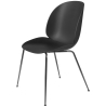 black shell - black chrome base - Beetle chair plastic - Gubi