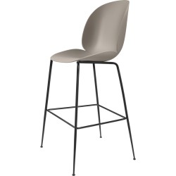 new beige shell + black base - Beetle Stool H75cm - Gubi