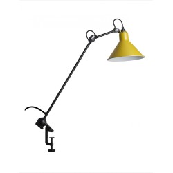 black, yellow cone - Gras 201 - architect lamp - DCW éditions