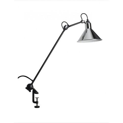 noir, cône chrome - Gras 201 - lampe d'architecte - DCW éditions