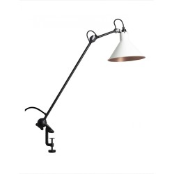 black, white + copper interior cone - Gras 201 - architect lamp - DCW éditions