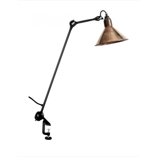 black, raw copper-white cone - Gras 201 - architect lamp - DCW éditions