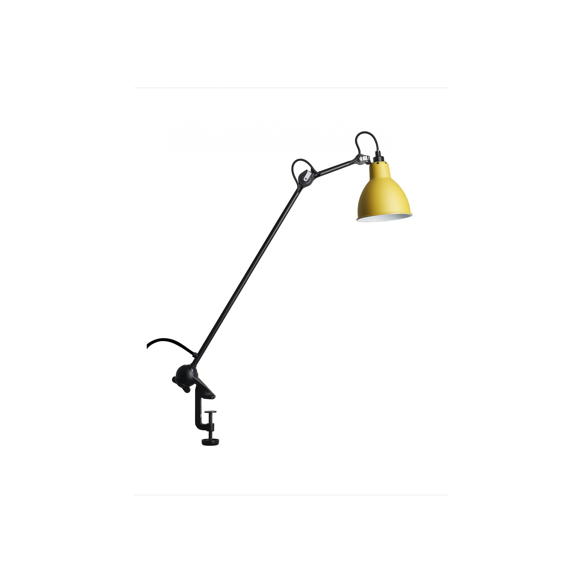 black, yellow round - Gras 201 - architect lamp - DCW éditions