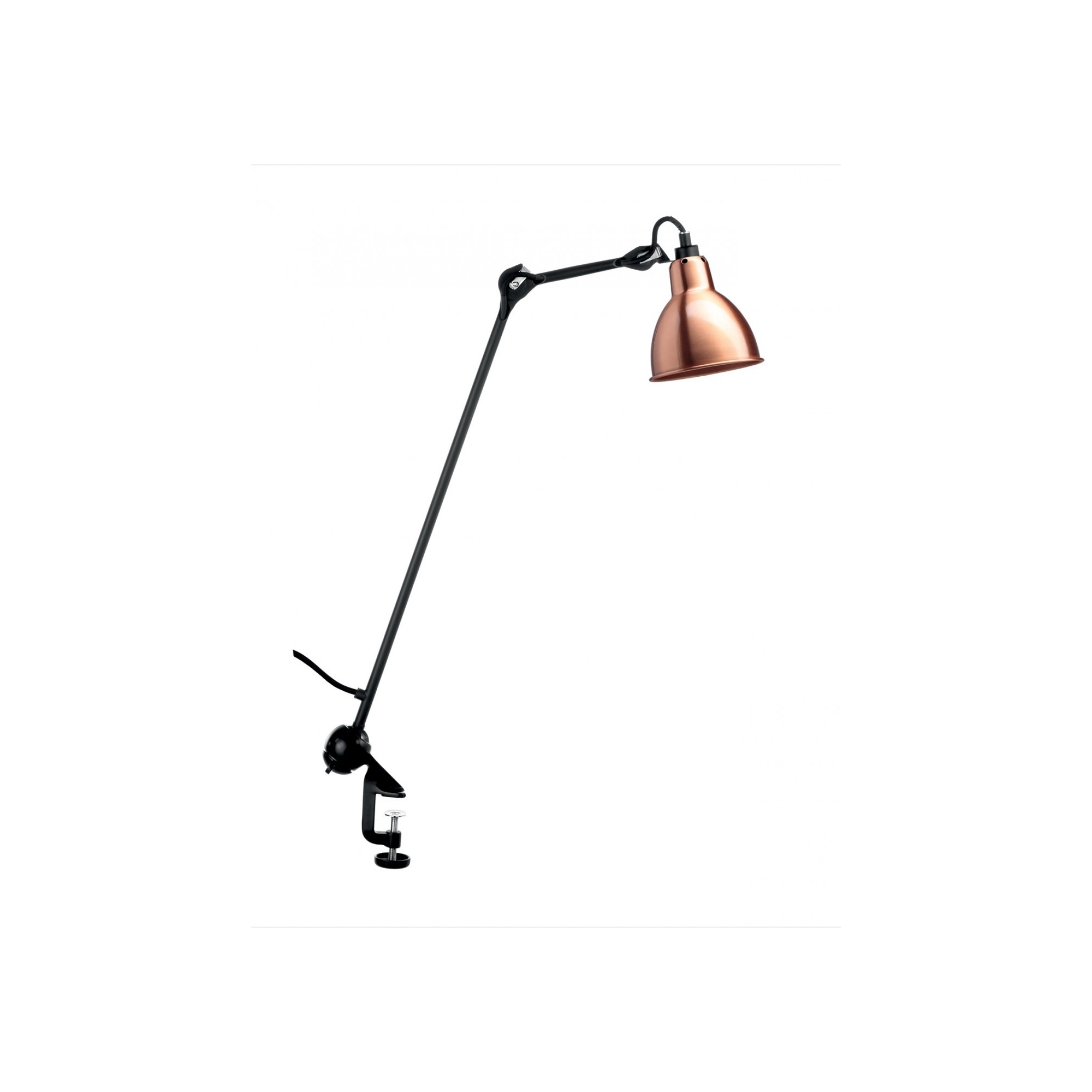 black, copper-white round - Gras 201 - architect lamp - DCW éditions