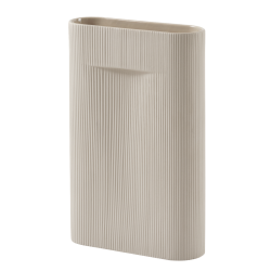 Vase Ridge – H48,5cm – Beige