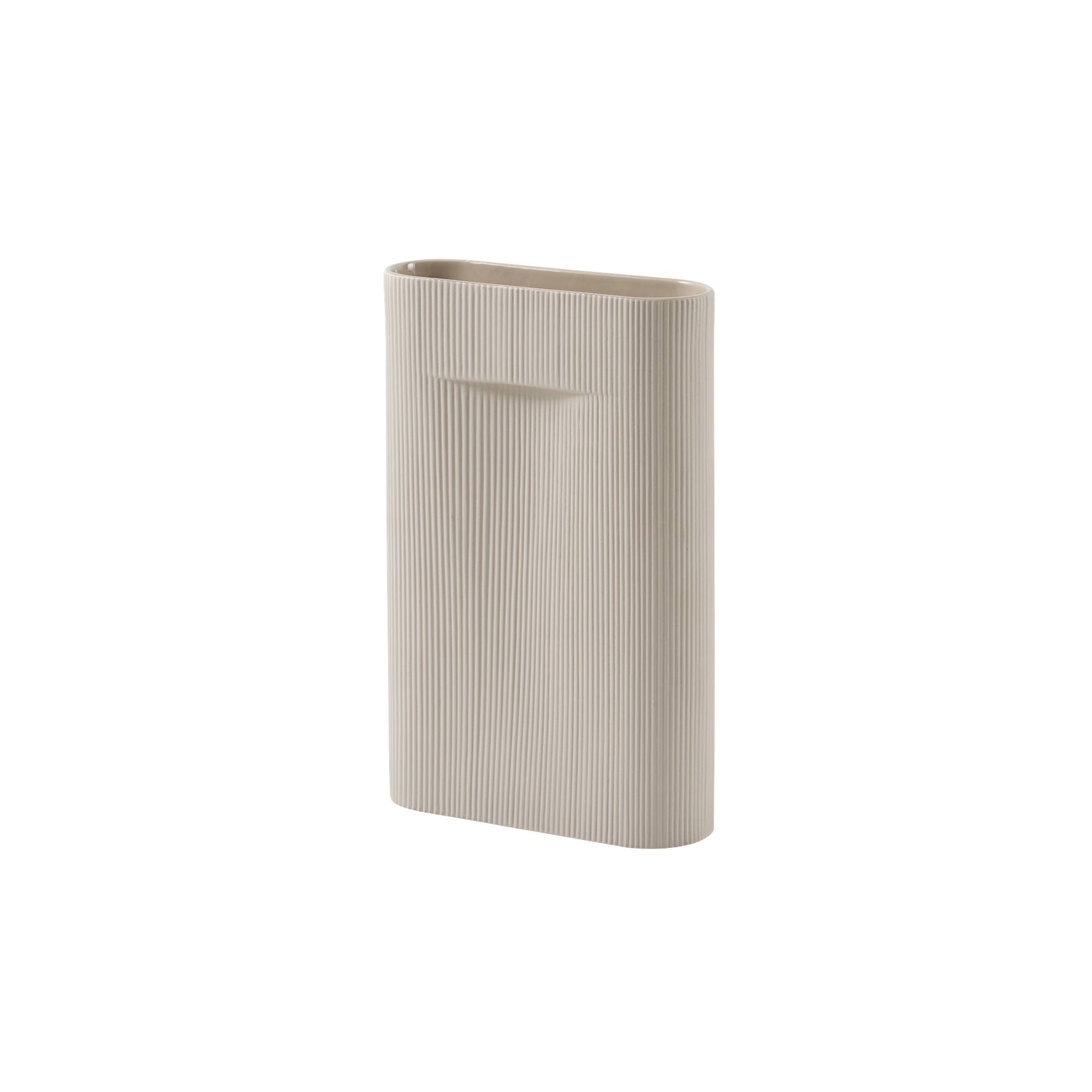 Ridge vase – H48,5cm – Beige