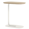 H60,5cm - chêne massif / blanc cassé - table d'appoint Relate - Muuto