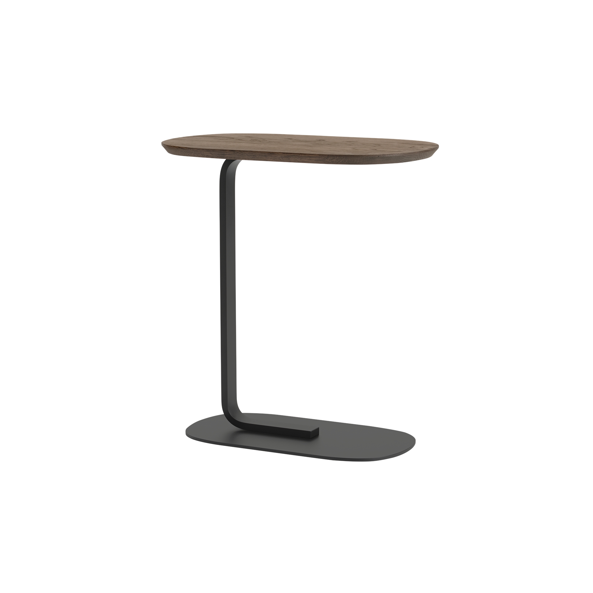 H60,5cm - chêne massif fumé / noir - table d'appoint Relate - Muuto