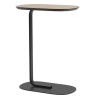 H73,5cm - oak veneer/black - Relate side table - Muuto