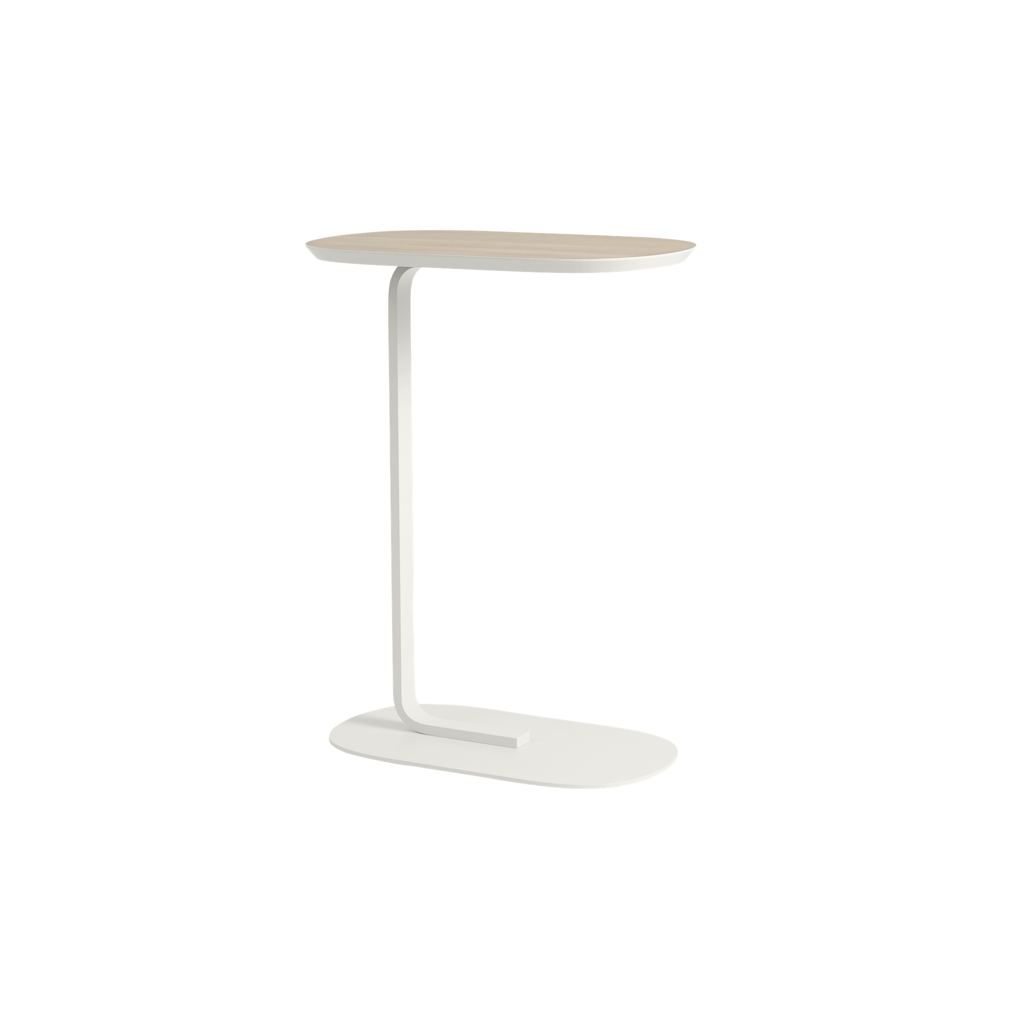 H73,5cm - oak veneer/off white - Relate side table - Muuto