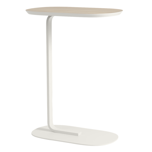 H73,5cm - oak veneer/off white - Relate side table - Muuto