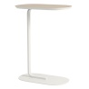 H73,5cm - oak veneer/off white - Relate side table - Muuto