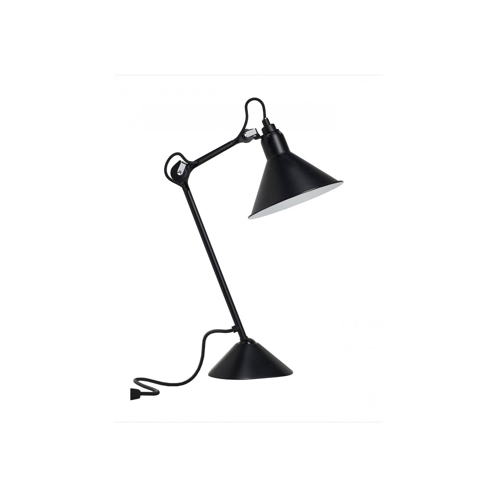 noir / cône noir - Gras 205 - lampe de table - DCW éditions