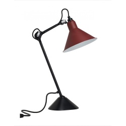 black / conic red - Gras 205 - table lamp - DCW éditions