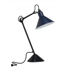 noir / cône bleu - Gras 205 - lampe de table - DCW éditions