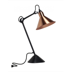 noir / cône cuivre - Gras 205 - lampe de table - DCW éditions