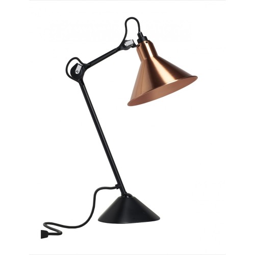 noir / cône cuivre - Gras 205 - lampe de table - DCW éditions