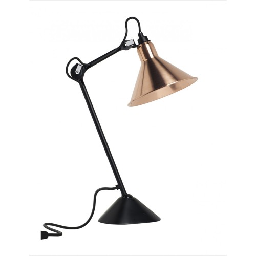 noir / cône cuivre brut - Gras 205 - lampe de table - DCW éditions