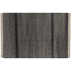 170x240cm - Tres Texture - tapis polyéthylène - noir - Nanimarquina