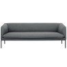 Fiord fabric 151 – black base – Turn 3-seater sofa - Ferm Living