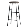 H75 - smoked oak + black steel - Cornet bar stool - HAY