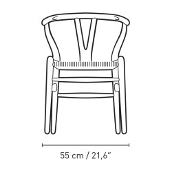 Carl Hansen & Søn – CH24 Soft Color Ilse Crawford chair, pewter and natural papercord