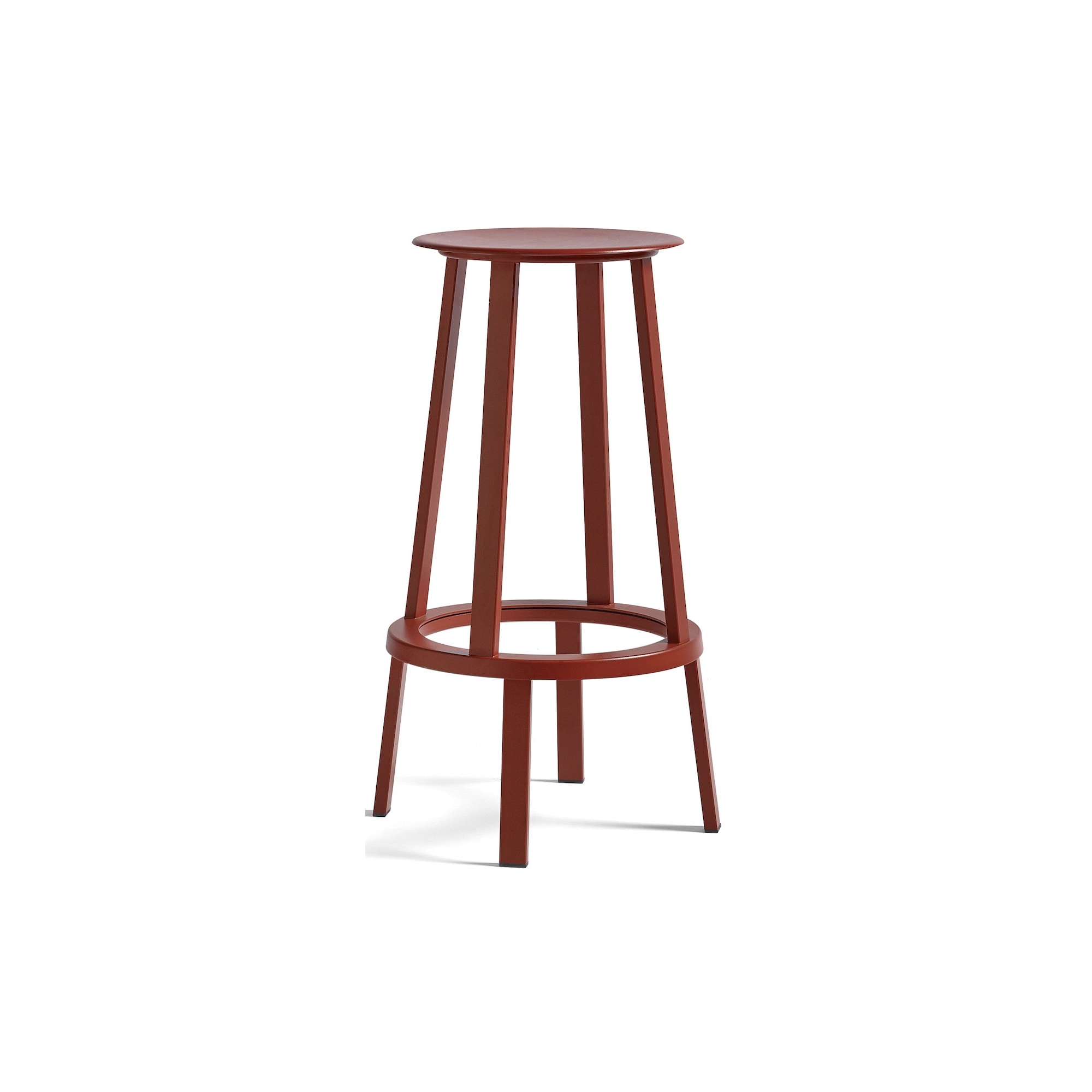 red - H65 - Revolver bar stool - HAY