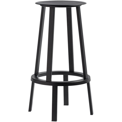 noir - H65 - tabouret de bar Revolver - HAY