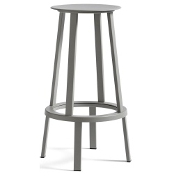 gris ciel - H65 - tabouret de bar Revolver - HAY