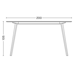 OUT OF STOCK - 200x80xH105cm - CPH30 Table - HAY