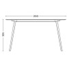 OUT OF STOCK - 200x80xH105cm - CPH30 Table - HAY