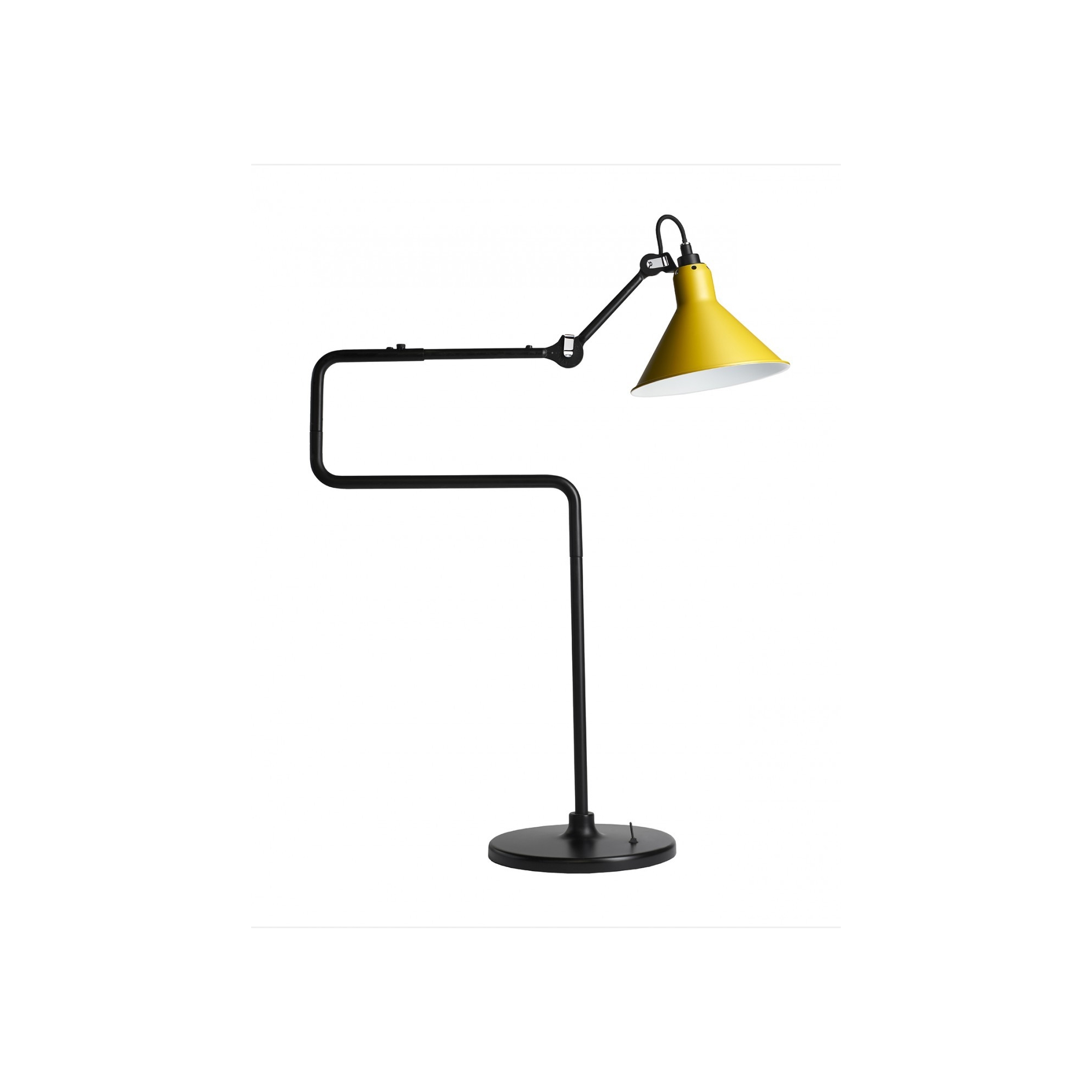 black / conic yellow - Gras 317 - table lamp - DCW éditions