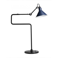 noir / cône bleu - Gras 317 - lampe de table - DCW éditions