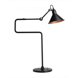 black / conic black, copper inside - Gras 317 - table lamp - DCW éditions