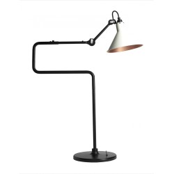 noir / cône blanc, intérieur cuivre - Gras 317 - lampe de table - DCW éditions