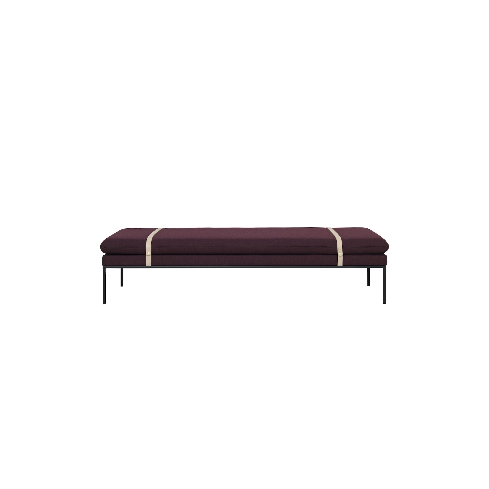 tissu Fiord 591– cuir naturel – daybed Turn - Ferm Living