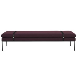 tissu Fiord 591 – cuir noir – daybed Turn - Ferm Living