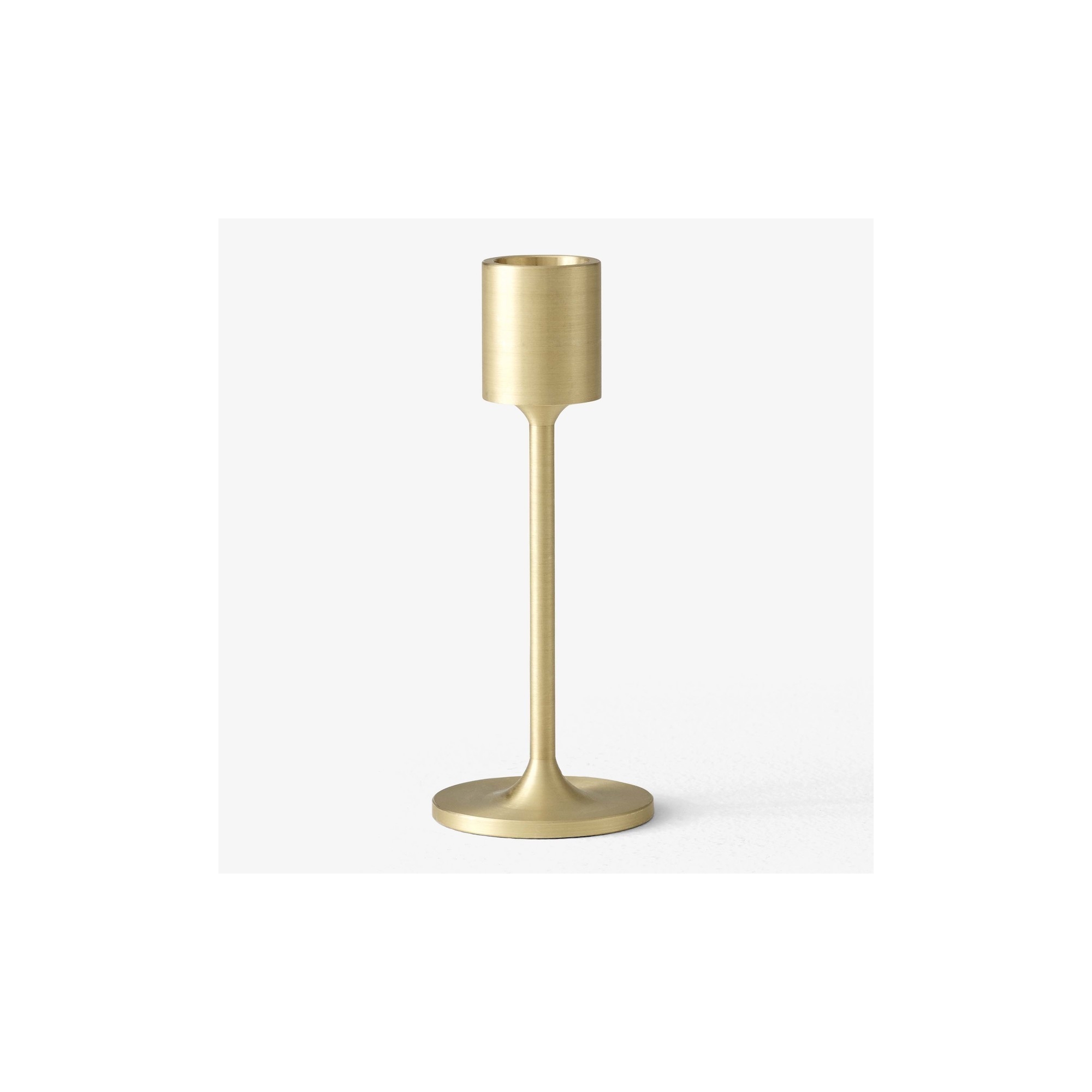 13cm Collect Candleholder SC58 – Brushed Brass - &tradition