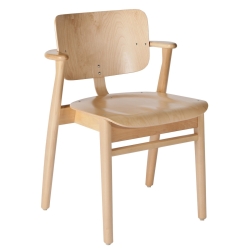 clear lacquered Birch – Domus chair - Artek