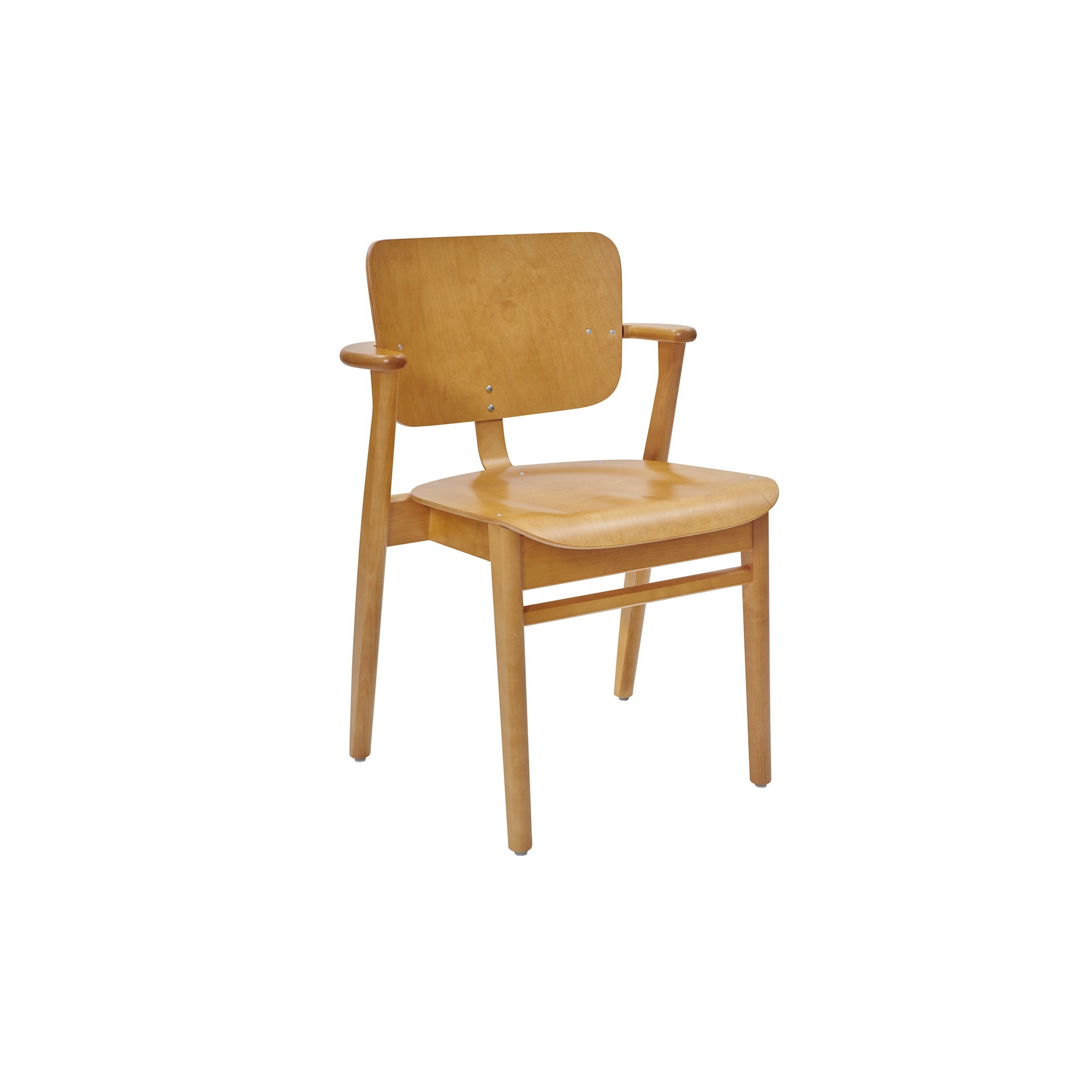 Honey stained birch - Domus chair - Artek