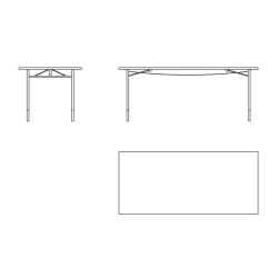 190x85cm – Bureau Nyhavn FJ5381 - House of Finn Juhl