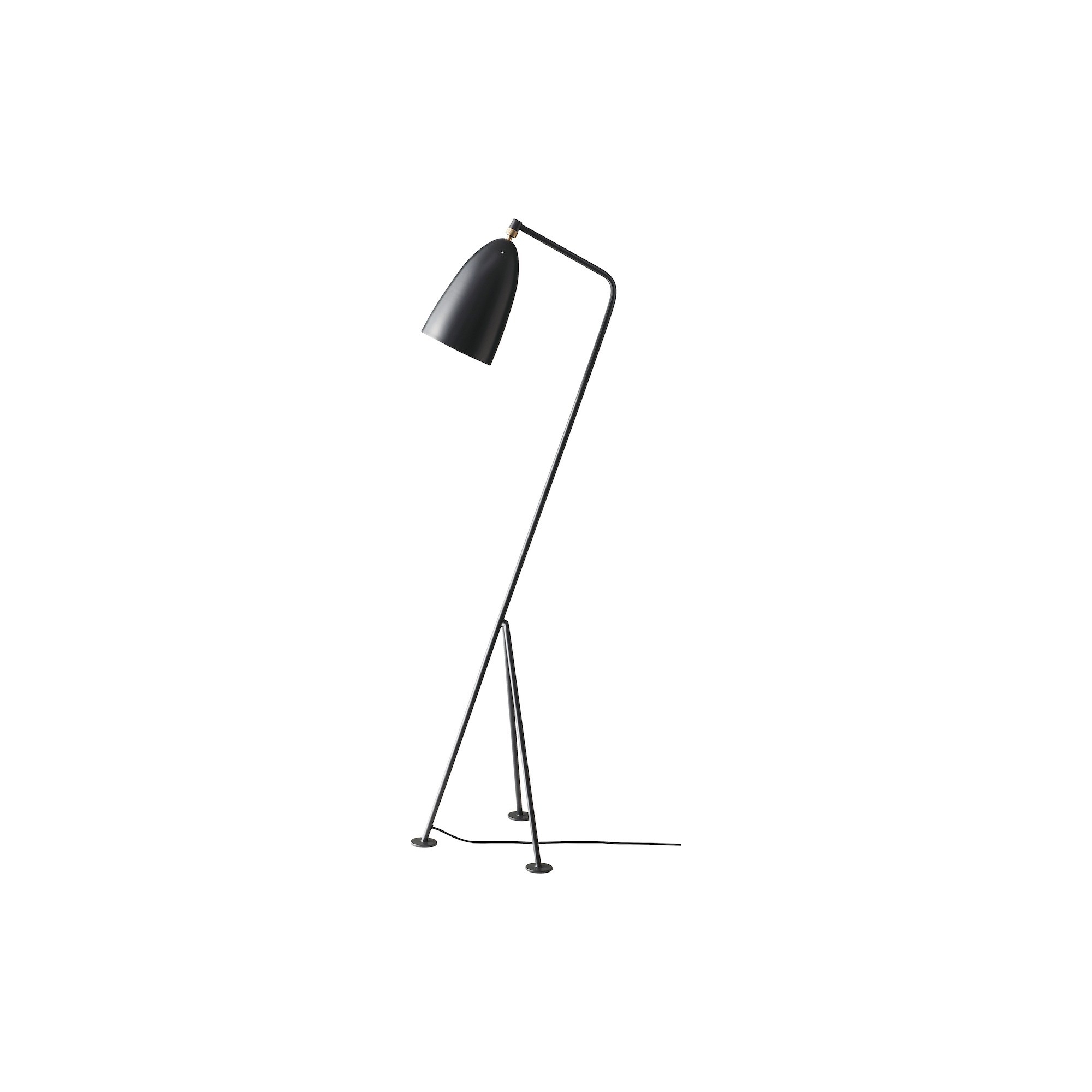 anthracite grey - Gräshoppa floor lamp - Gubi